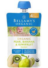 Bellamy's Organic Pear, Banana & Kiwifruit Puree 4+ Months 120g